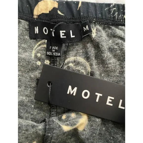 Motel Jeevan Flare Pants Trouser Golden Celestial Size Medium New - Picture 5 of 7